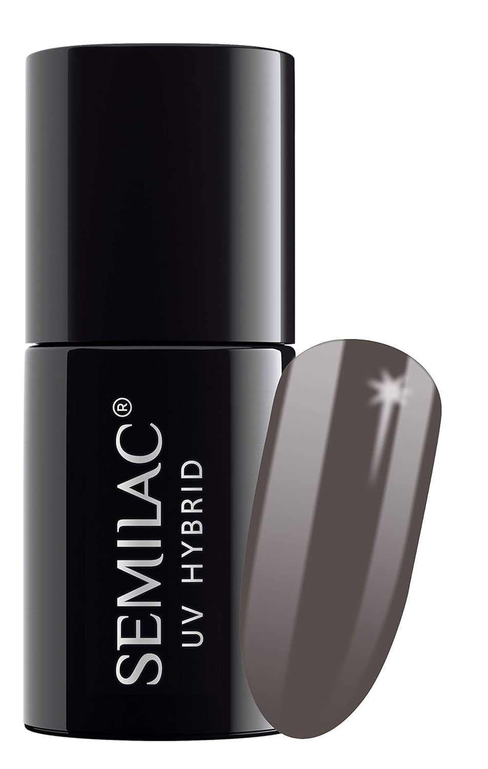 Semilac Vernis à Ongles UV 029 Espresso 7ml Collection Noir Blanc