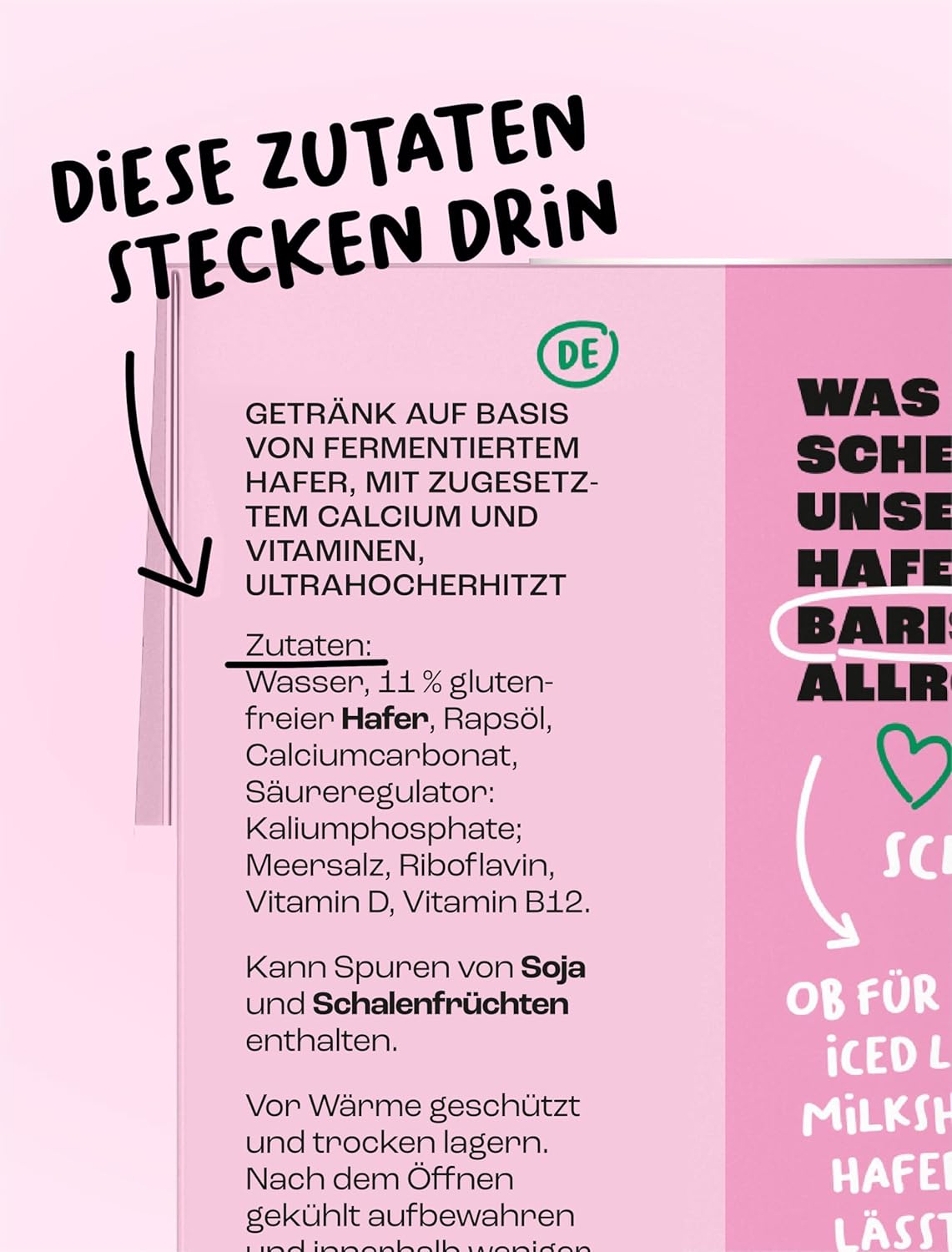 Lazy Heroes Hafer Barista Drink - Mousse végétalienne parfaite sans gluten