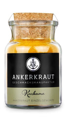 Ankerkraut Curcuma, gemahlen, Curcuma Gewürz Pulver, 75g dans un verre en liège