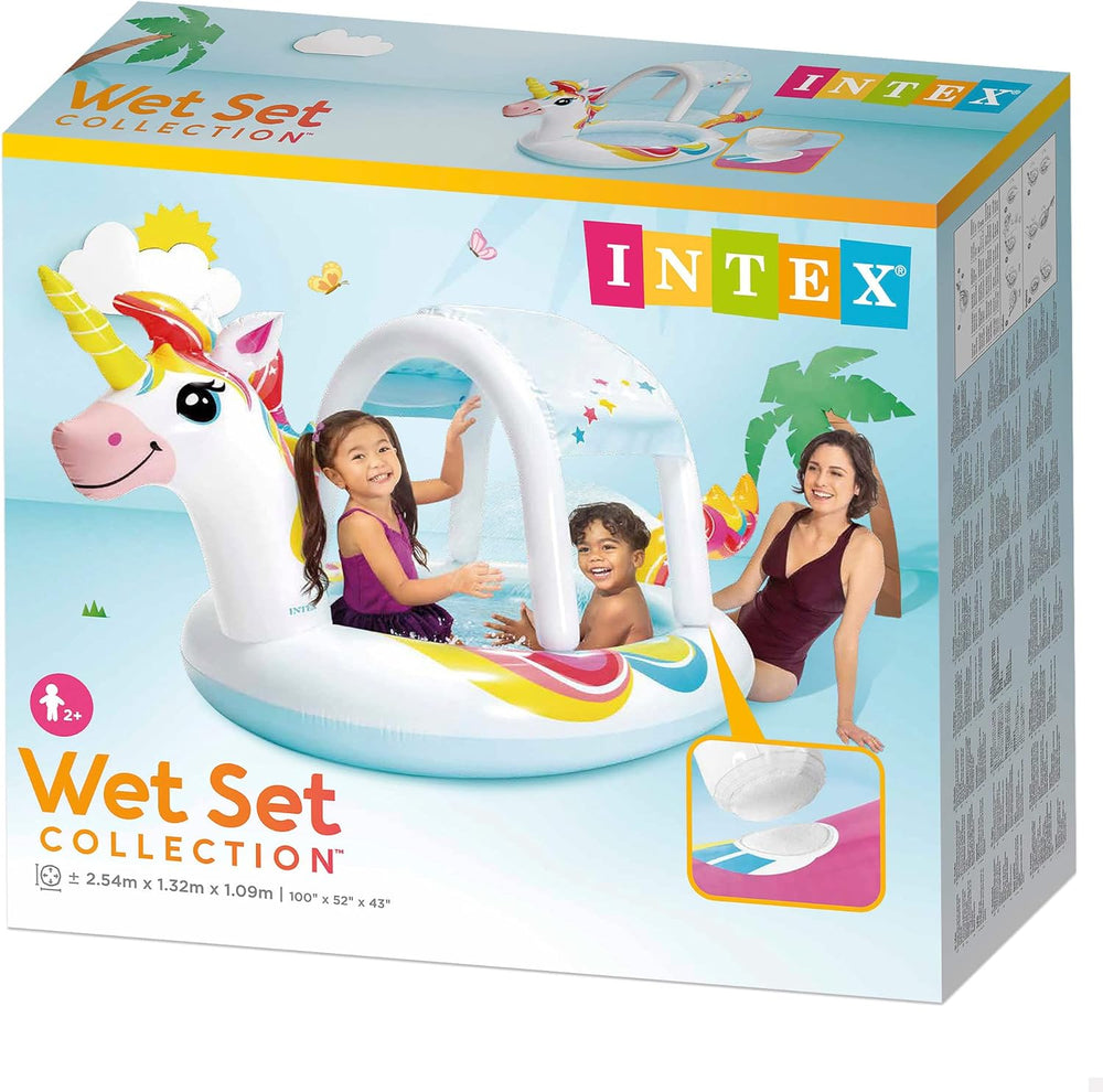 Piscine à jets licorne Intex, gonflable, dimensions : 254 cm x 132 cm x 109 cm (58435NP)