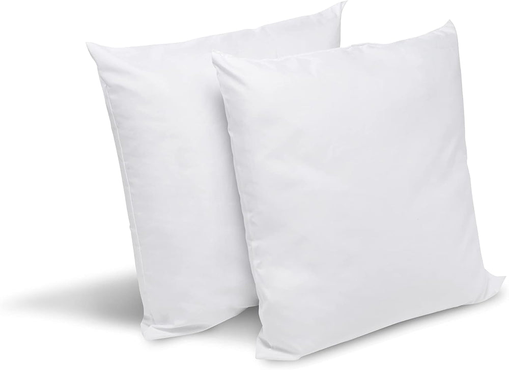 Bleu Câlin lot de 2 oreillers anti-acariens, anti-insectes, confort moelleux, 60 X 60 Cm, housse microfibre, protection intégrale, oreillers standard Naty Shop blanc
