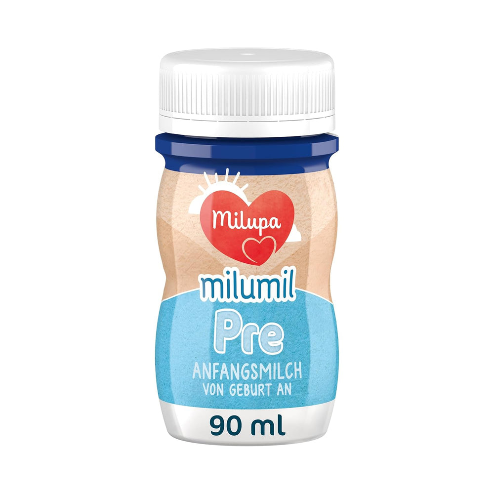 Milupa Milumil Pre, Lait en poudre pour bébés - Avec nutriments importants et sans huile de palme - 800 g Naty Shop 24 x 90 ml Milumil Pre (liquide prêt à l'emploi)