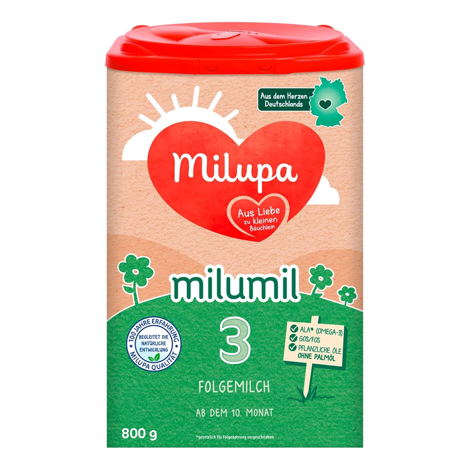 Milupa Milumil Pre, Lait en poudre pour bébés - Avec nutriments importants et sans huile de palme - 800 g Naty Shop 800 grammes Milumil 3