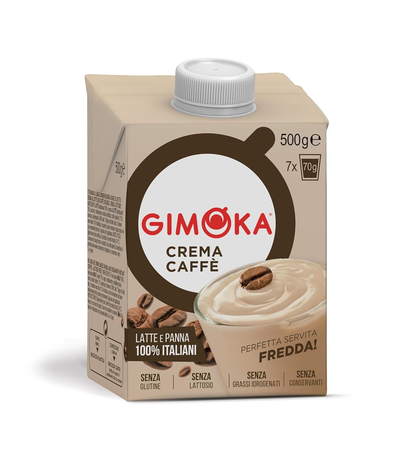 Gimoka Cream Caffè Latte Sans Lactose Sans Gluten Sans Conservateurs