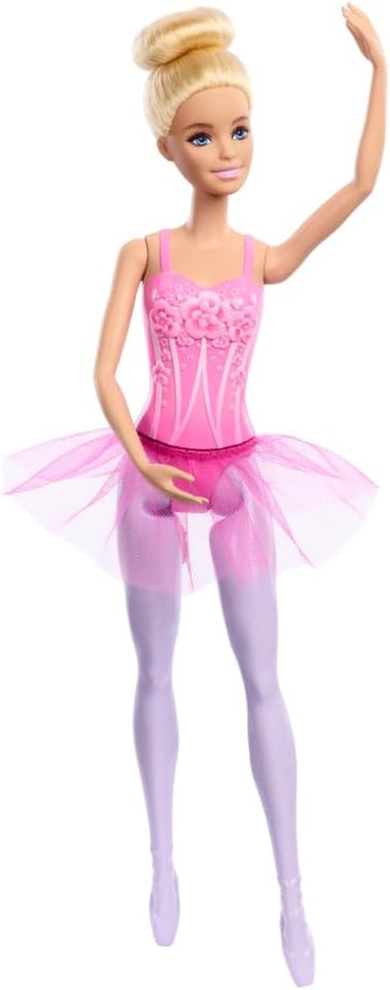 Poupée Barbie Ballerine Blonde Mode en Tutu Lilas Détachable avec Bras de Ballet et Chaussures Pointues HRG34