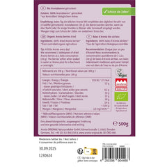 Aronia ORIGINAL, Fruits d'aronia déshydratés, sans conservateurs, sans sucre ajouté, 500 grammes Produits déshydratés Naty Shop