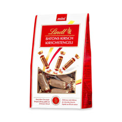 Lindt Cherry Mini Stick - Bâtonnets de chocolat à la liqueur de cerise suisse Délicieux cadeau avec alcool