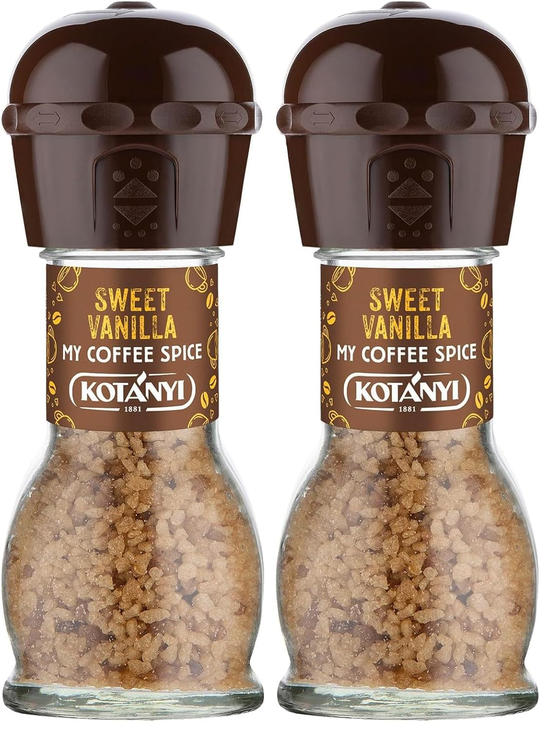 KOTÁNYI Vanilla Dream - charaktervoller Vanillegeschmack, Als Topping et raffiniertes Kaffeegewürz, Mühle 53g