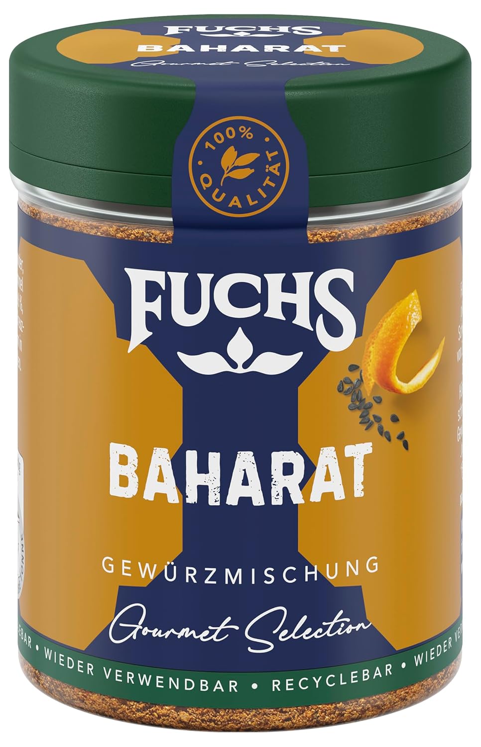 Fuchs Spices Gourmet Selection Moyen-Orient/Afrique - Mélange d'épices pour couscous et boulgour Mélange d'épices rechargeable pour assaisonner les plats de boulgour végétalien 55 g