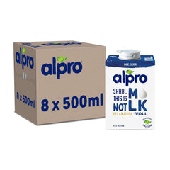 Alpro This is Not Milk 3.5 Prozent – Vegan et sans lait – Sans lait naturel – Riche en substances de ballast, calcium et vitamines – 8 x 1 L – Haltbar