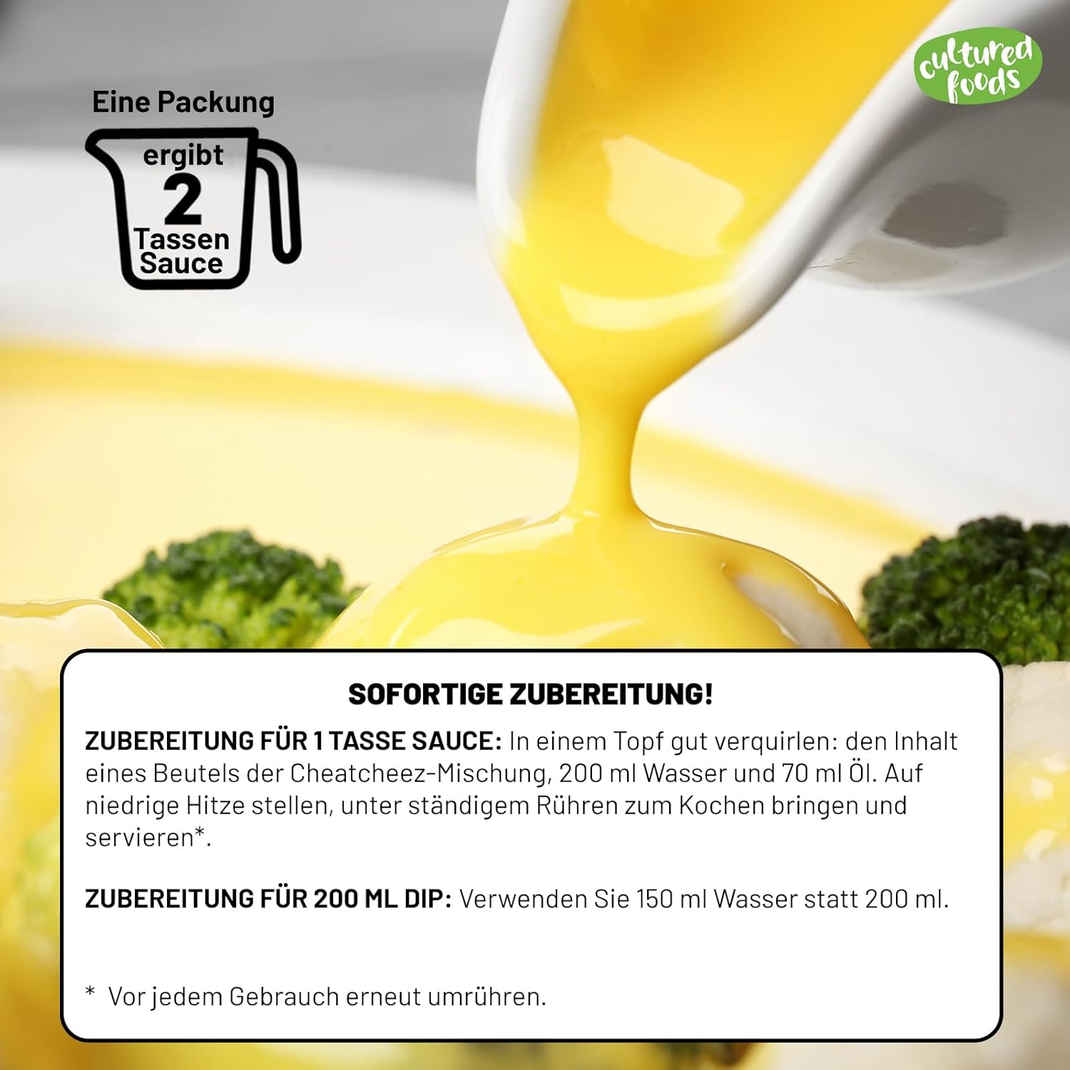 Sauce Gouda végétalienne CHEATCHEEZ de Cultured Foods - Sans lactose ni gluten