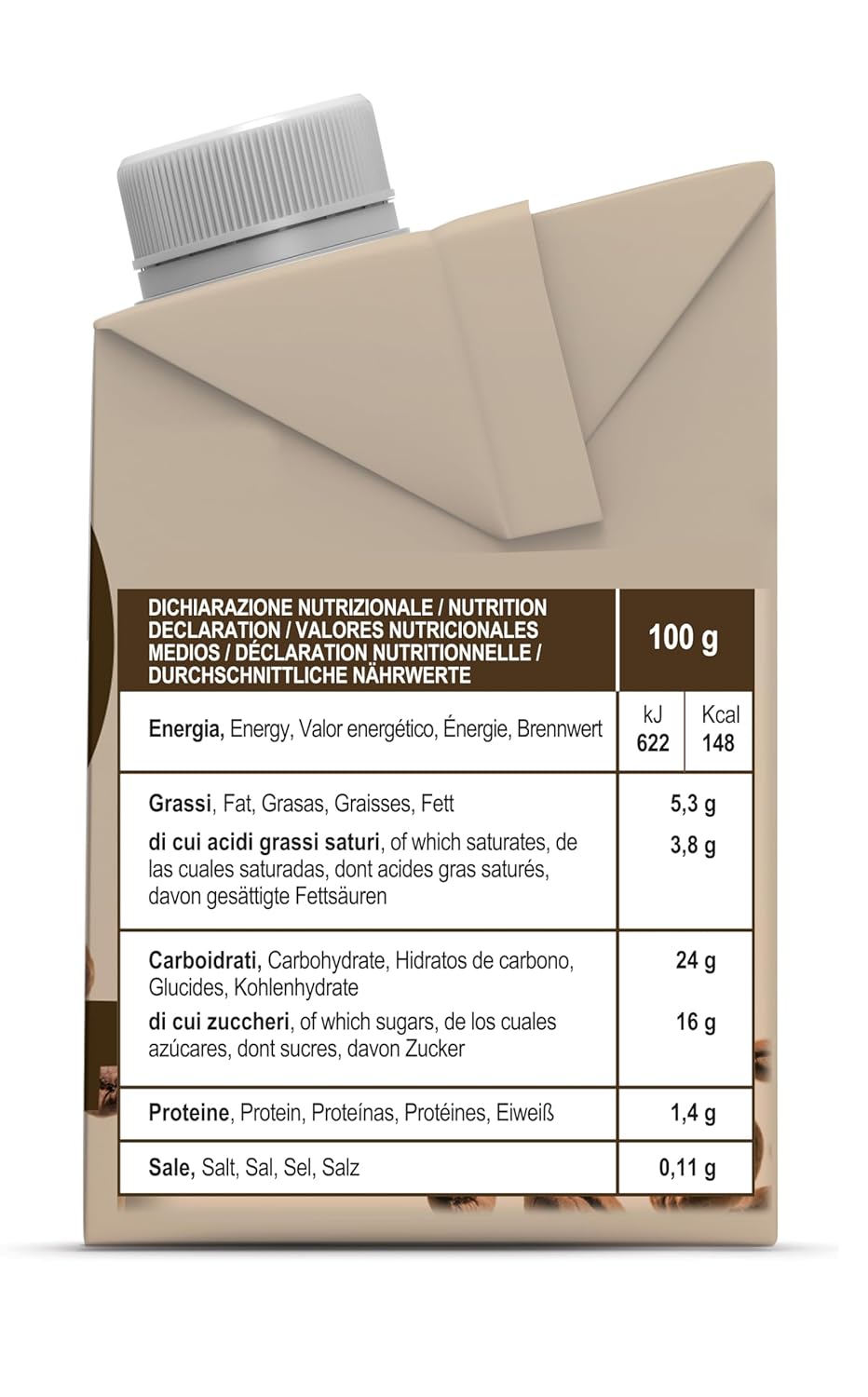 Gimoka Cream Caffè Latte Sans Lactose Sans Gluten Sans Conservateurs