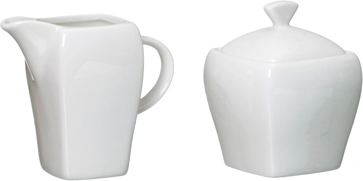 Ritzenhoff & Breker Théière et pot à lait Melodie, lot de 2, blanc