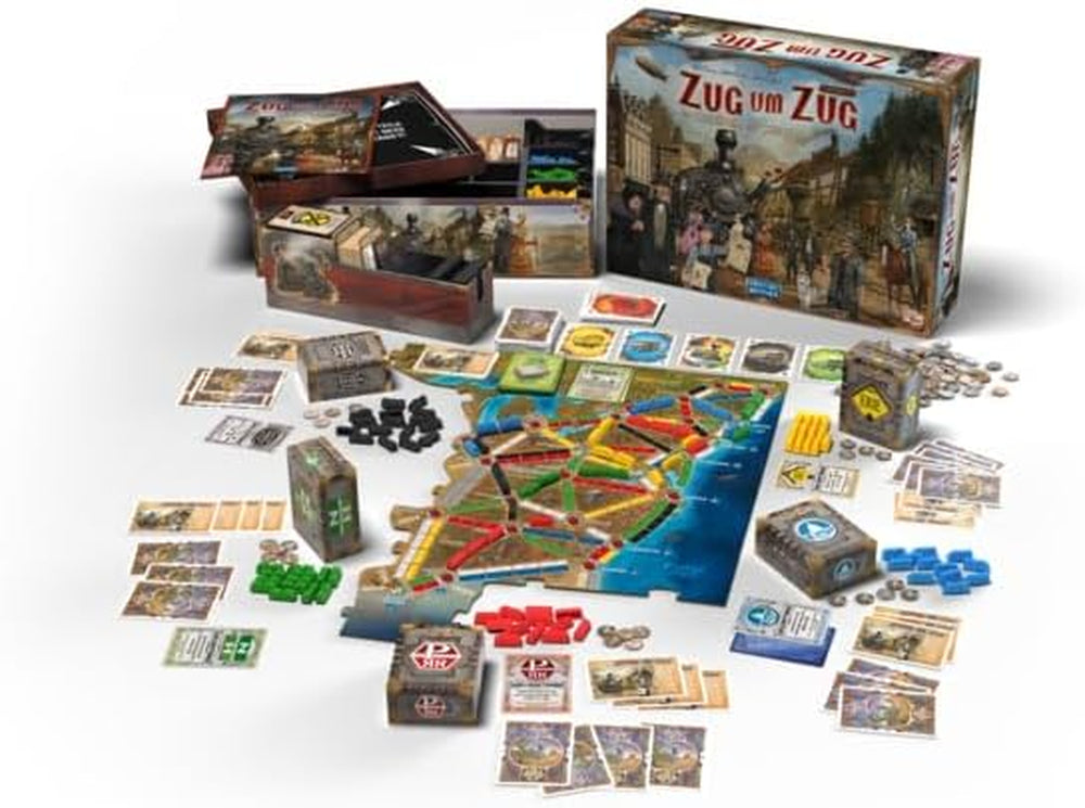 Days of Wonder, Les Aventuriers du Rail Legacy : Légendes de l'Ouest, Jeu familial, Jeu de société, 2 à 5 joueurs, 10 ans et plus, 20 à 90 minutes, Allemand