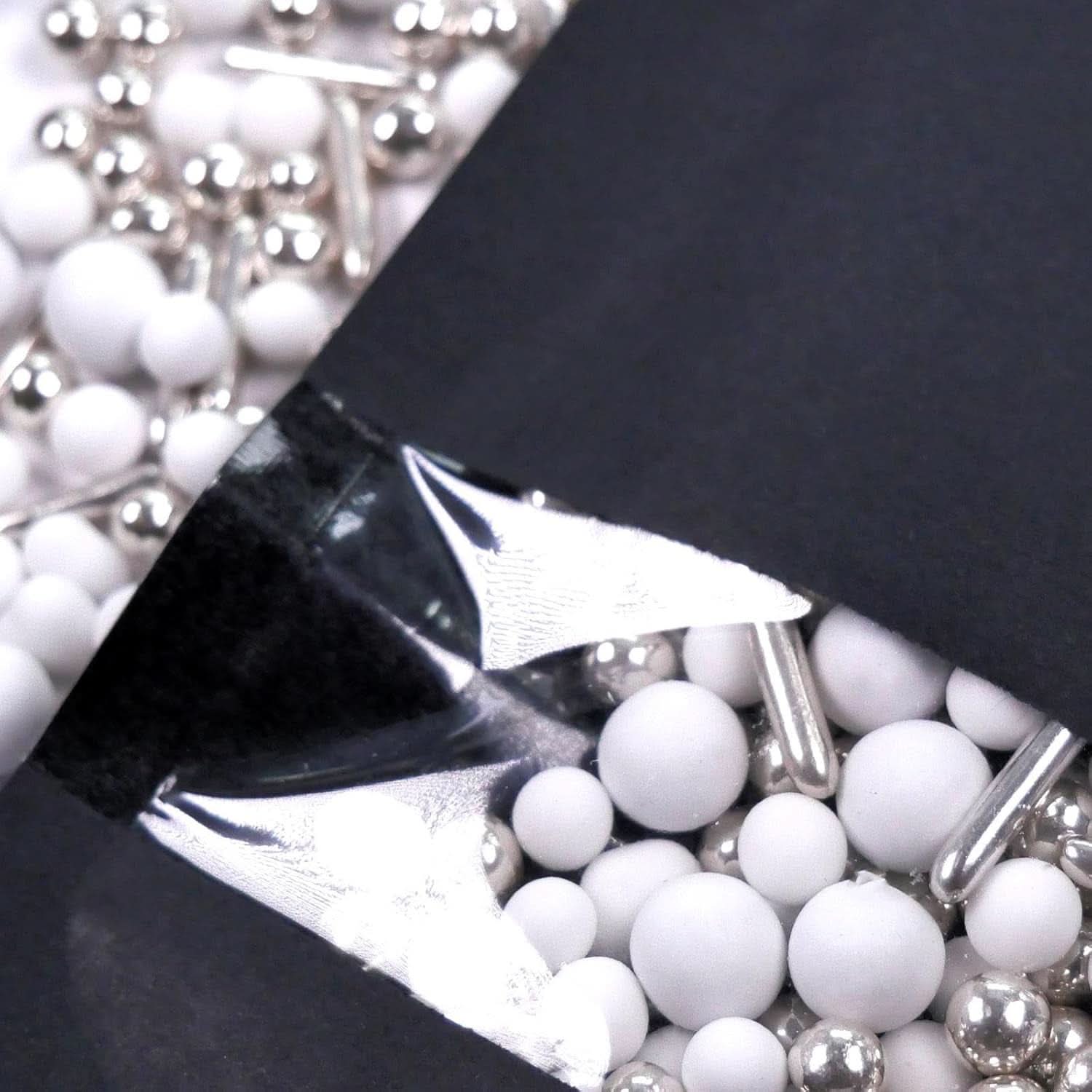 Streusel Hero Chocolate Mix Silver White Sprinkles, 40 grammes Naty Shop