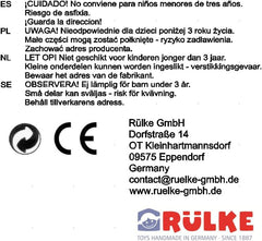 Rülke jucărie din lemn 23112 Casă de păpuși, culori de lemn, roșu Casute de papusi Naty Shop