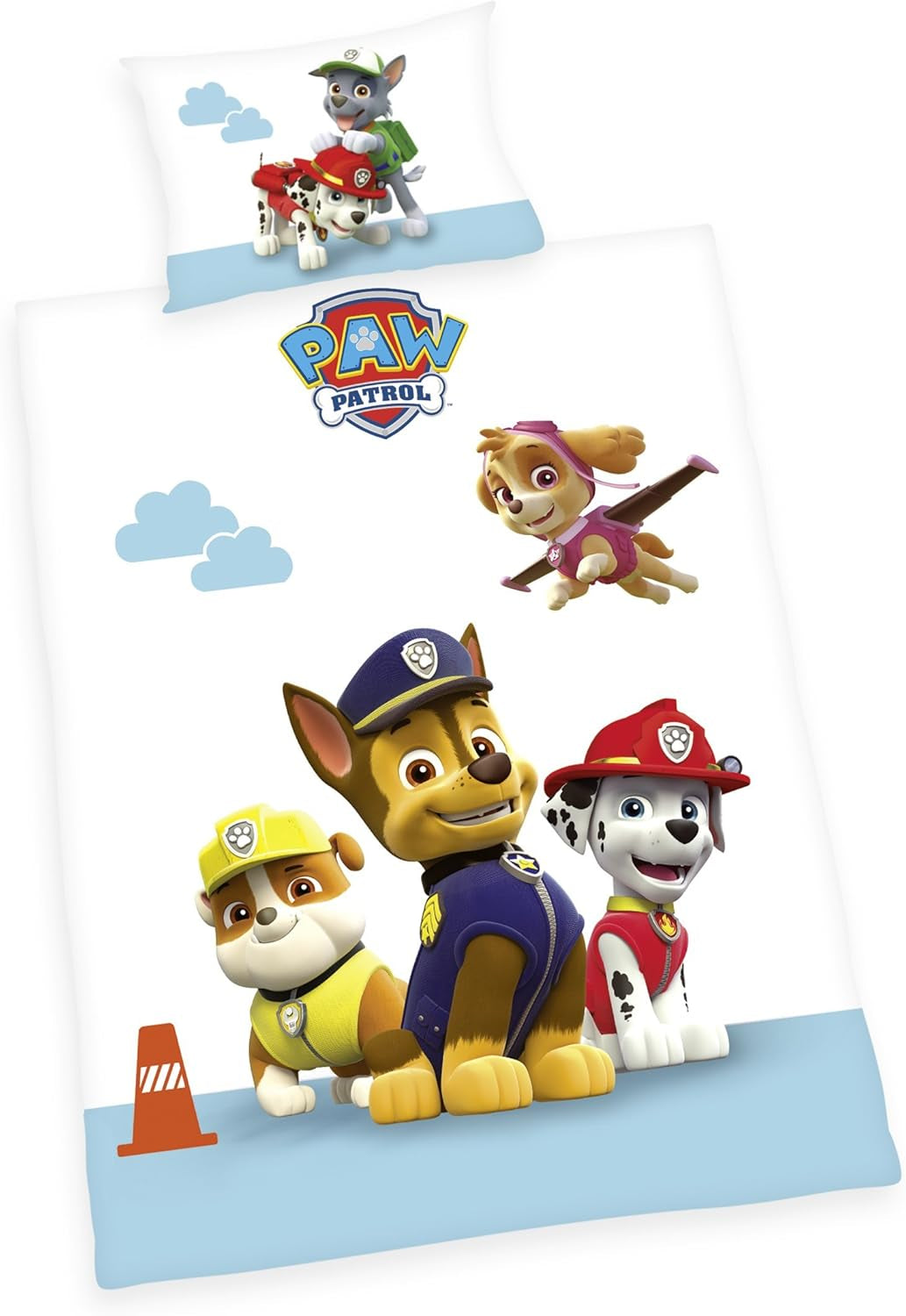 Parure de lit enfant PAW Patrol, réversible Literie - enfant Naty Shop Renforcé