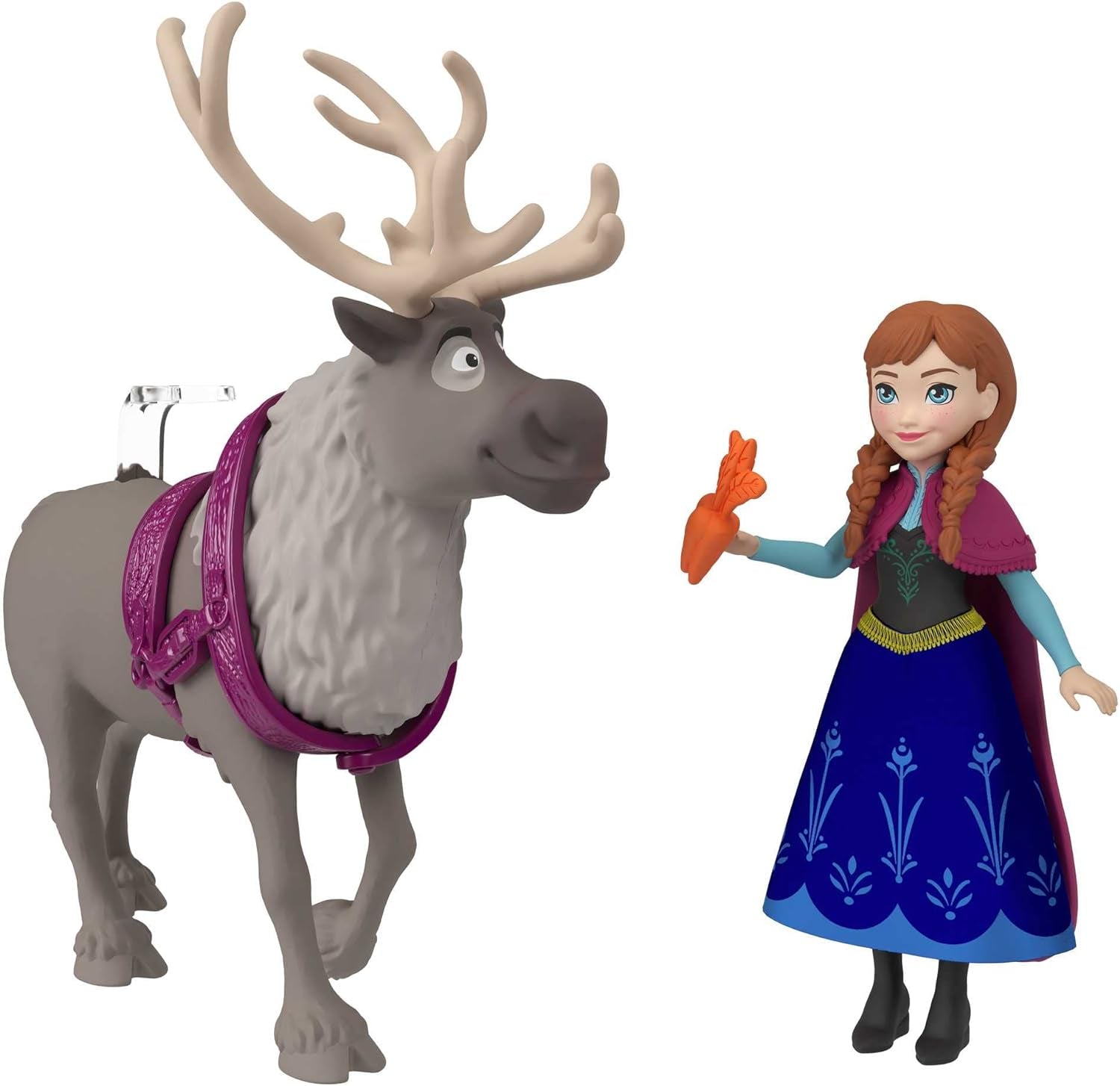 Mattel DISNEY Frozen - Ensemble de conte de fées avec 6 figurines ludiques préférées, emballage interactif et accessoires pour enfants, HLX04