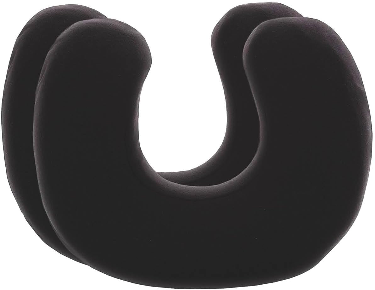 Față de pernă neagră, pachet dublu, perfectă pentru pernele de gât ANDAR, bumbac maco (jersey dublu), fără călcare și uscare cu tambur, set de 2 fețe de pernă cu fermoar, certificat Oeko-Tex Perne ortopedice cervicale Naty Shop Negru