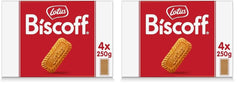 Biscoff Lotus | Biscuits Caramélisés Originaux | Goût croquant unique | Végétalien | Aucune saveur ni couleur ajoutée | 4x250g | 1kg (Paquet de 2)