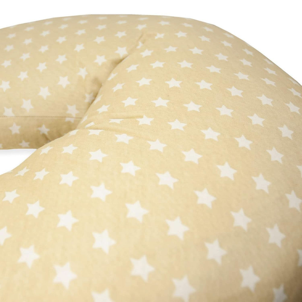 Coussin d'allaitement pour nouveau-né, XL, housse 100% coton, amovible et lavable, garnissage polyester, motif étoile Accessoires Alimentation et Allaitement Bebe Naty Shop