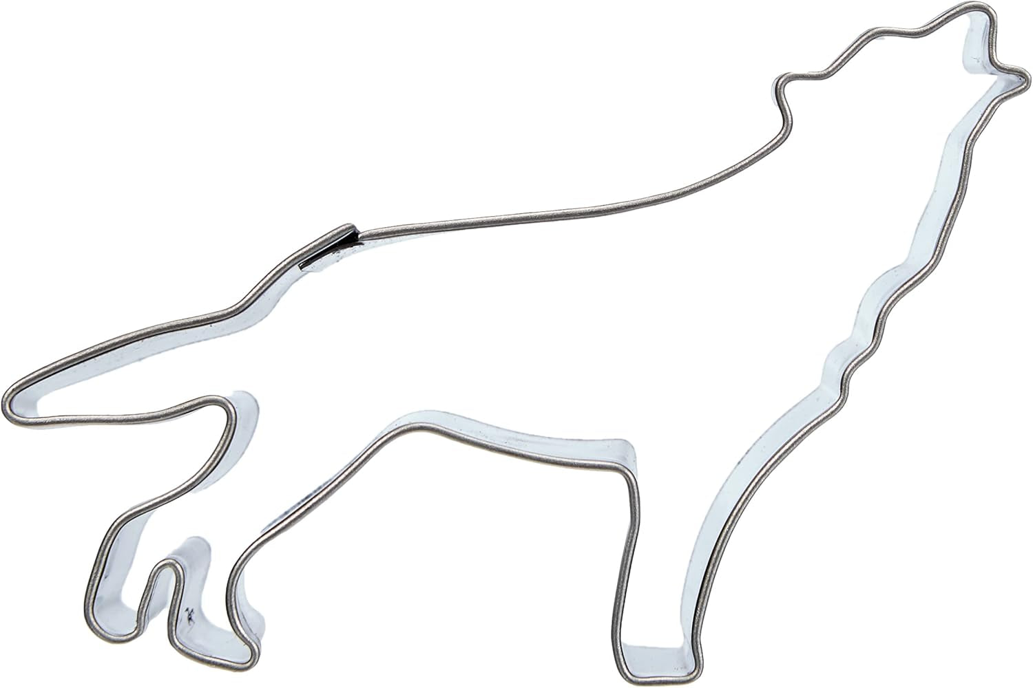 Städter 066045 Boîte à biscuits Wolf env. 7,5 cm Acier inoxydable, 30 x 30 x 30 cm