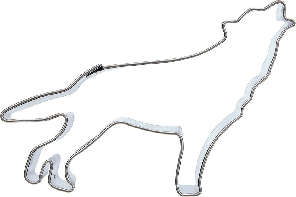 Städter 066045 Boîte à biscuits Wolf env. 7,5 cm Acier inoxydable, 30 x 30 x 30 cm