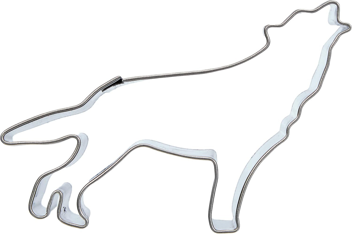 Städter 066045 Boîte à biscuits Wolf env. 7,5 cm Acier inoxydable, 30 x 30 x 30 cm