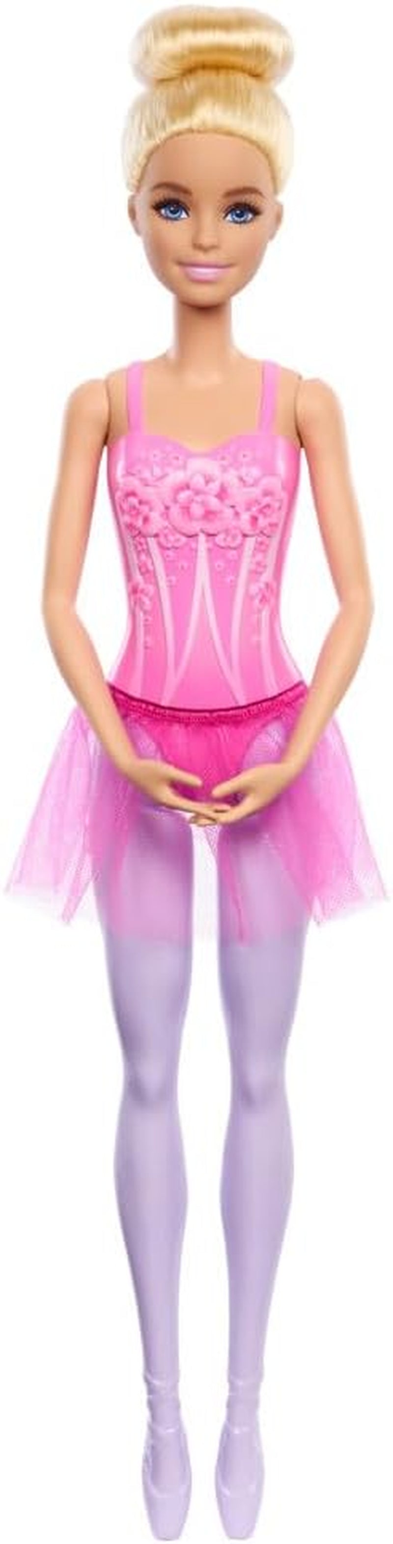 Poupée Barbie Ballerine Blonde Mode en Tutu Lilas Détachable avec Bras de Ballet et Chaussures Pointues HRG34