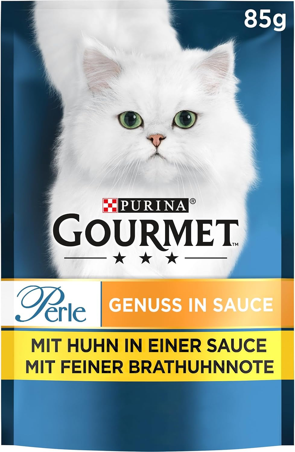 Gourmet Perle Delight nourriture humide pour chat en sauce au poulet, paquet de 26 (26 x 85g)