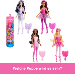 Poupée et accessoires Barbie Color Reveal, série Ballerine, 6 surprises à déballer, y compris changement de couleur, inspirées de la principale tendance du ballet (les styles peuvent varier), poupées HRK17 Naty Shop