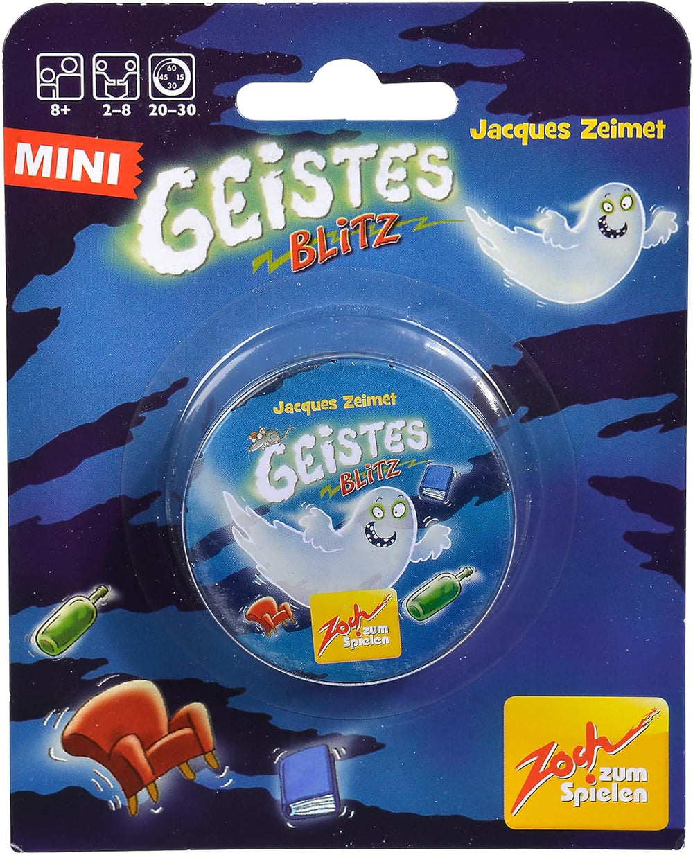 Zoch 601129800 Brainwave - Le jeu de réaction amusant pour petits et grands ; celui qui attrape rapidement les bonnes pièces a de grandes chances de gagner, à partir de 8 ans