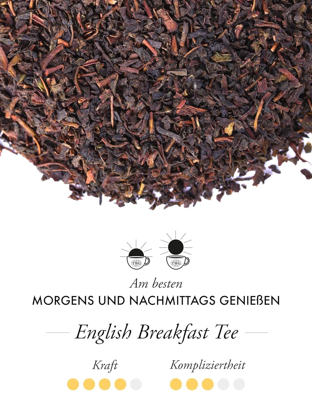 TWG Tea | Ceai englezesc pentru micul dejun | Ceai negru | Cu aromă plină și note florale | Cutie haute couture, 110 g | Set cadou