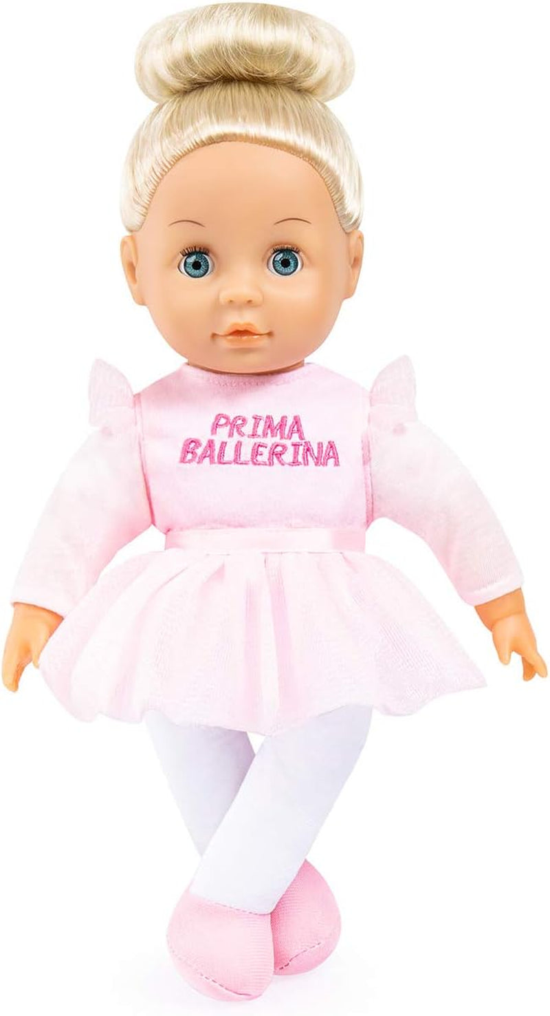 Bayer Design 94635AX Funktionspuppe Charlene mit Haaren und Schlafaugen, spricht und singt 90 Sätze, 2 Gedichte und 8 Lieder, 46cm, Puppe mit viel Zubehör, 1,30 kg, Rosa, Grau