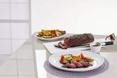 Dr. Oetker Maxi Friteuse avec couvercle en acier, plat à rôtir carré familial pour poulet et légumes Moules et plaques de cuisson Naty Shop