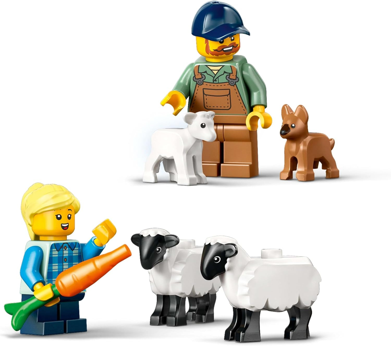 Tracteur LEGO City avec remorque - Jouet de ferme avec tracteur et figurines d'animaux - Ensembles de jeu Montessori pour garçons et filles à partir de 4 ans - Cadeau avec 2 figurines 60461 Jeux de construction Besuche den LEGO-Store