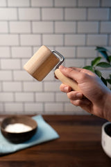 Rouleau de pâtisserie/pâte cylindrique en bois de hêtre Chinchilla® | L'assistant robuste dans la cuisine | Fabriqué en Allemagne | Qualité durable d'Allemagne | 18x5 cm