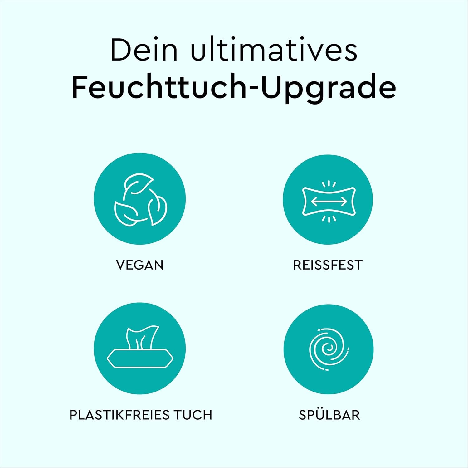 LILLYDOO Lingettes humides pour toilettes 720 pièces (12 x 60) Lingettes jetables 100 % sans plastique, sans parfum