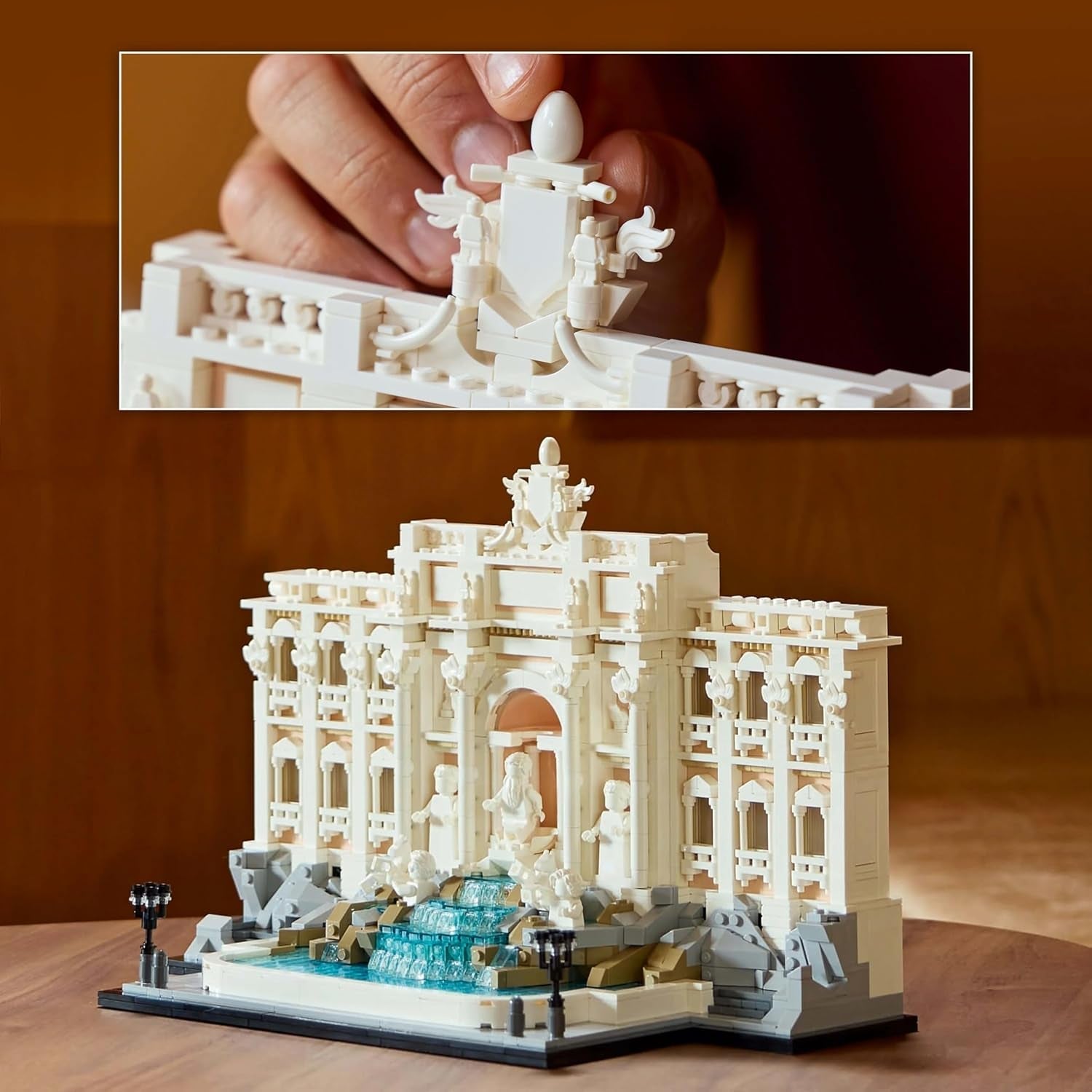 Fontaine de Trevi LEGO Architecture - Modèle d'un monument de Rome avec sculptures de figurines - pièce de collection pour bureau et salon - cadeau pour adultes et amateurs d'architecture 21062 Jeux de construction Besuche den LEGO-Store