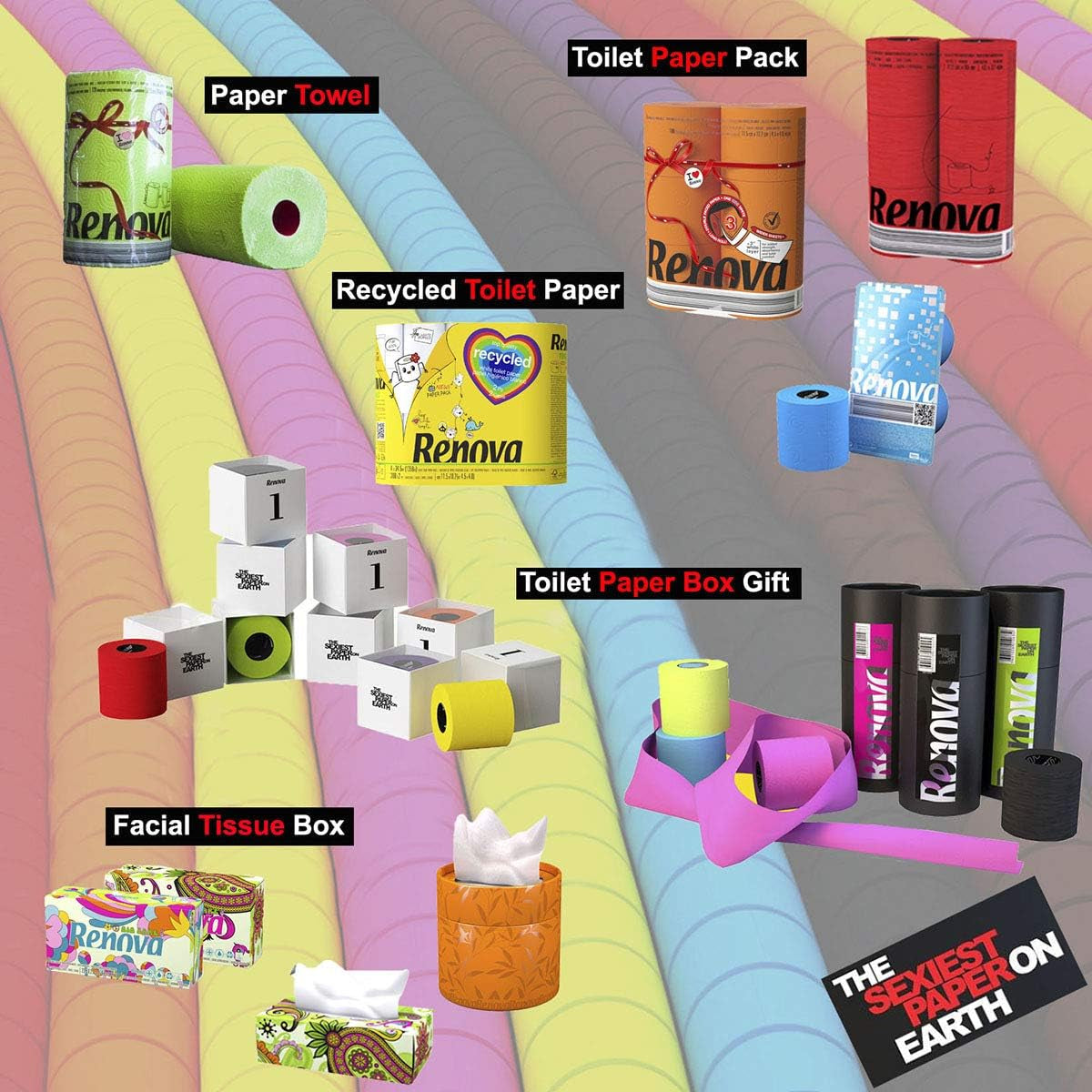 Papier toilette Renova - 1 pièce