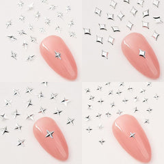 120 pièces breloques à ongles étoile or-argent étoile Y2K ongles breloques à ongles étoile en métal tailles mixtes vis à ongles étoile conception d'ongles Nail Art breloques étoiles 3D décoration d'ongles breloques à ongles accessoires pour ongles