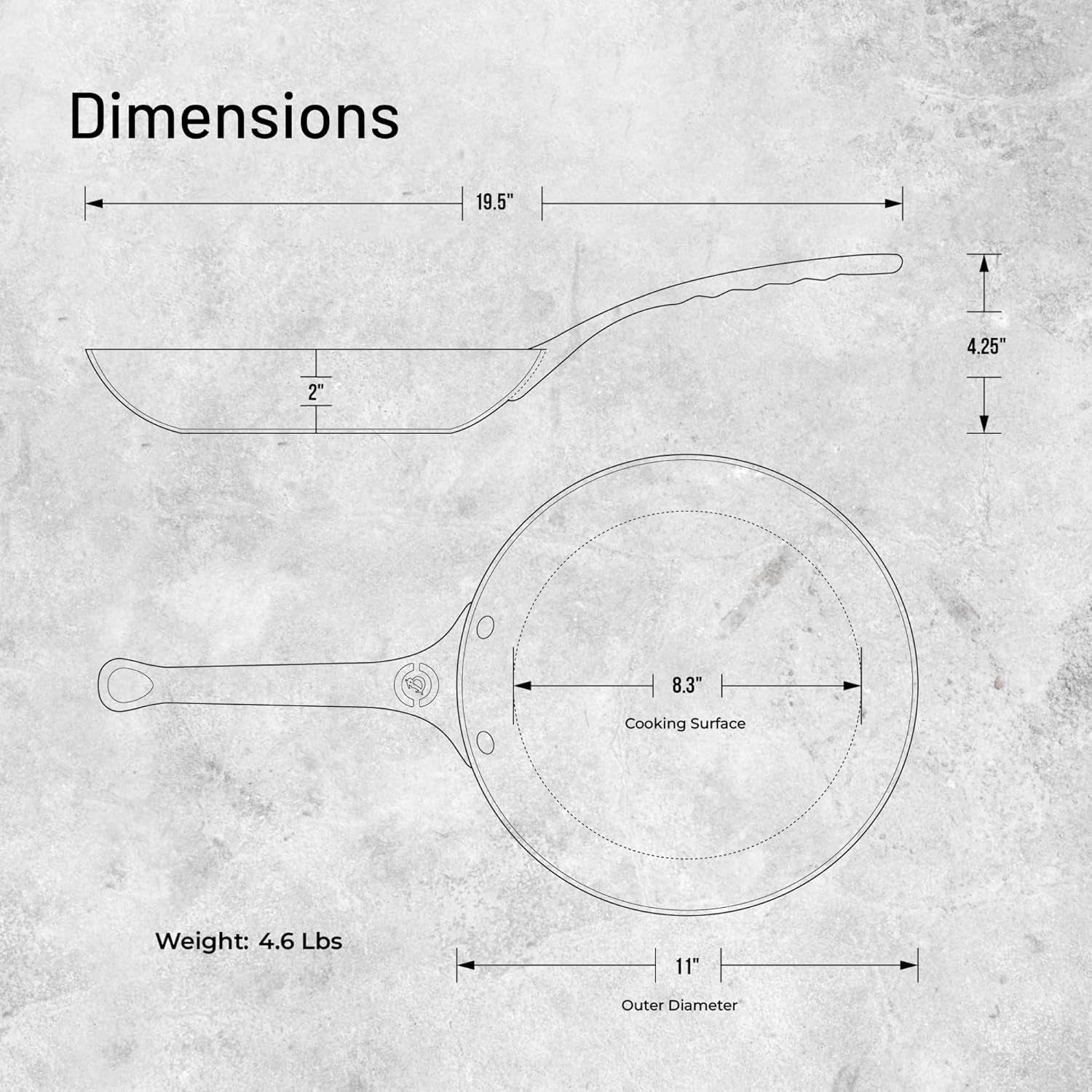 Poêle MINERAL B PRO En acier Casseroles et poêles Naty Shop