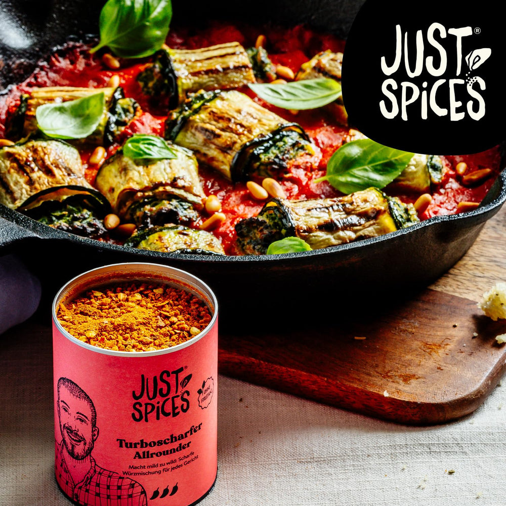 Just Spices Turbo Sharper Allrounder I More Wumms für jedes Gericht mit dreifach Chili I Gewürzdose, 61 g