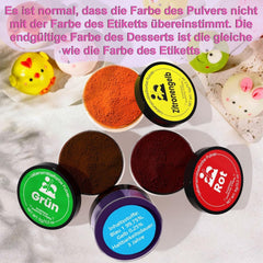Colorant alimentaire en poudre 12 couleurs x 5g - Colorant alimentaire hautement concentré pour la pâtisserie, colorant alimentaire en poudre pour gâteaux, macarons, biscuits, glaçages (pour usage domestique et professionnel)