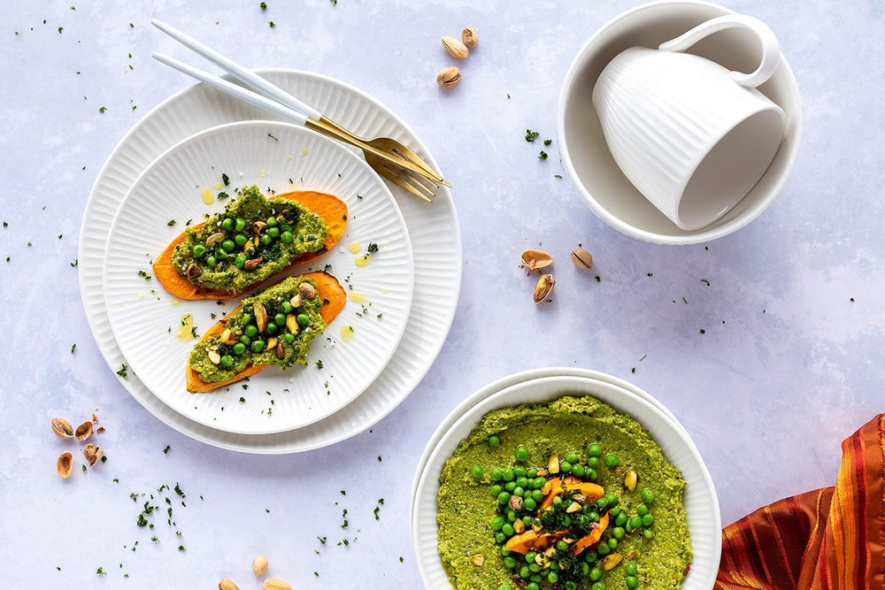 MÄSER 931461 Dalia Service de table pour 6 personnes en porcelaine d'hôtel de qualité supérieure, blanc, service d'assiettes 12 pièces au design vintage, porcelaine résistante