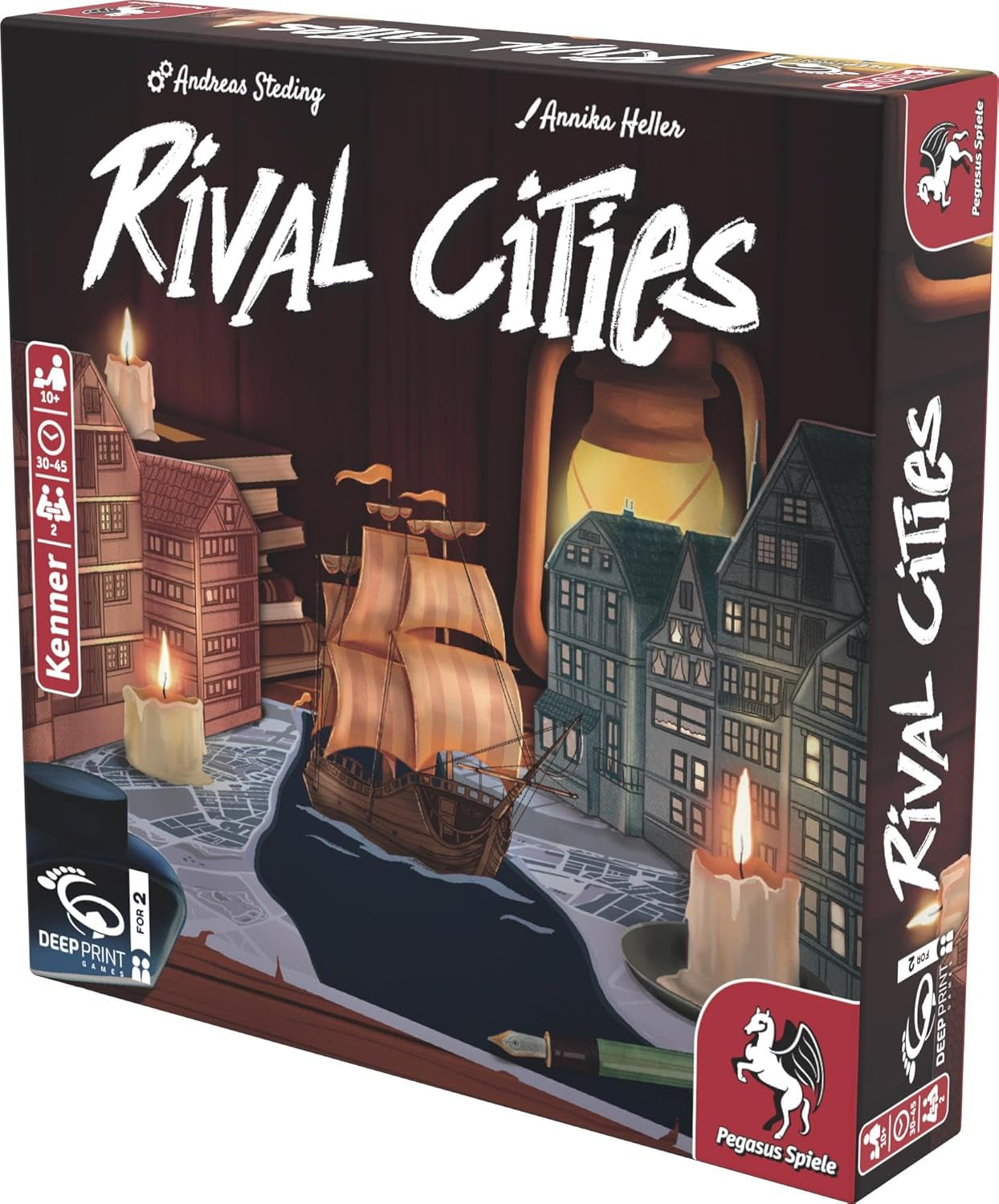 Pegasus Spiele Rival Cities (Deep Print Games), Braun