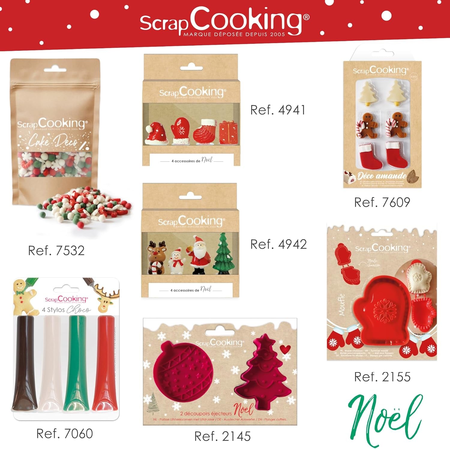 ScrapCooking – Emporte-pièce Sapin de Noël – Emporte-pièce de Noël pour pâtes farcies – Pâtisserie, Cuisine – Emporte-pièce – Strudel Empanadas – Pâtes aux Myrtilles – 2154