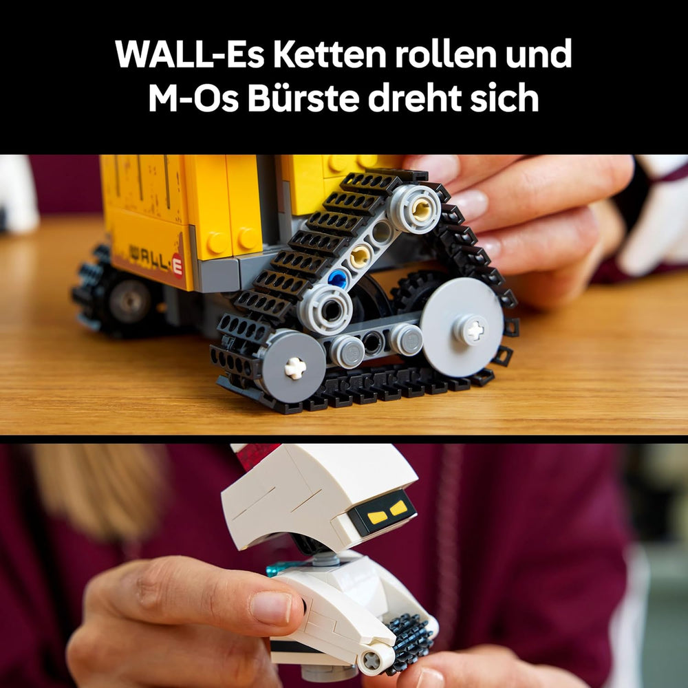 LEGO ǀ Disney et Pixar WALL-E et EVE - Modellbau für Erwachsene - aus Steinen gebaute Roboter mit M-O & Hal Figuren - DIY Deko - Sammlerstück & Geschenk for Fans - 43279