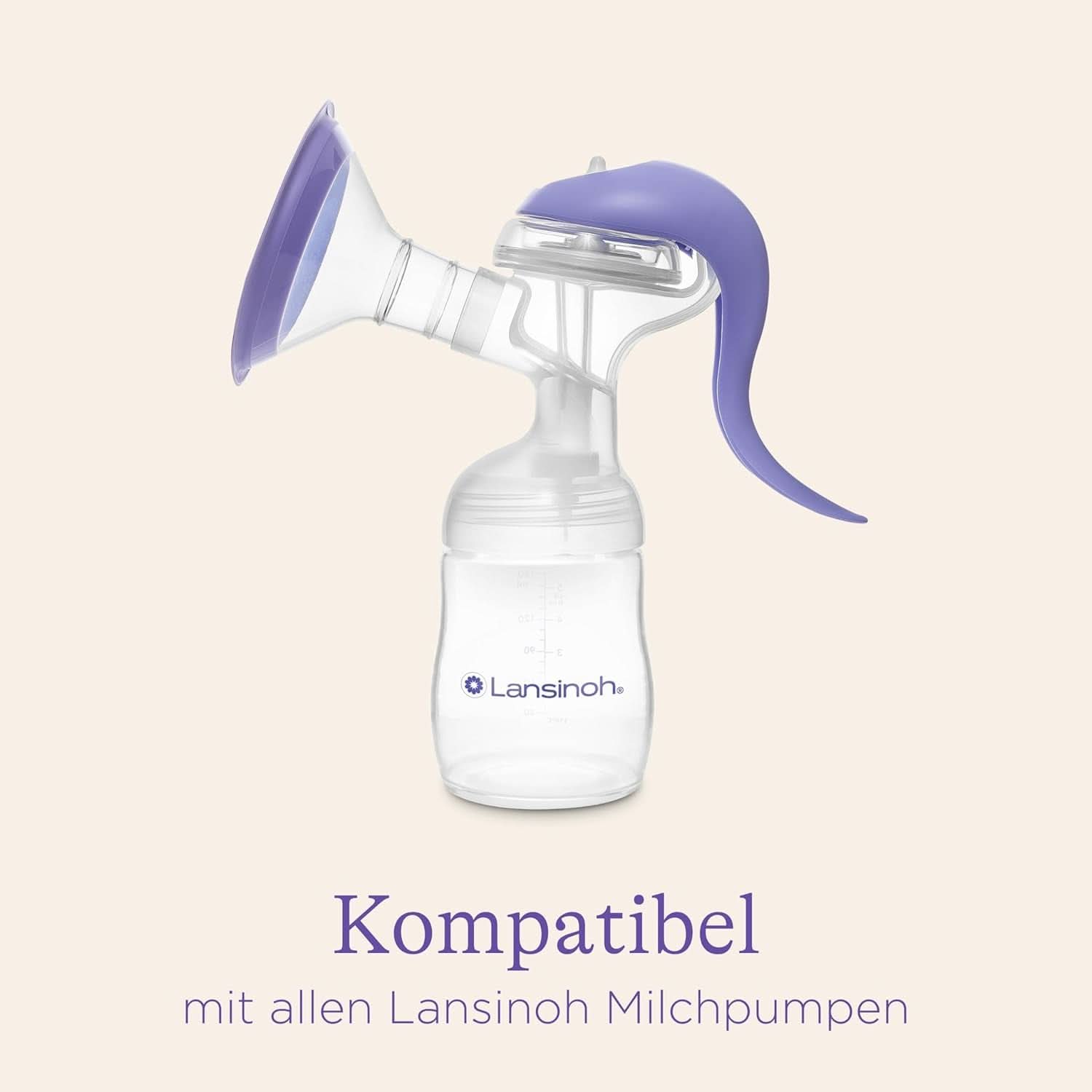 Lansinoh Muttermilchflaschen, 4 X 160 Ml - Zur Sicheren Muttermilch Austellungen - Neues Kompaktes Design Für Verbesserte Stabilität - Mit Stapelbarem Deckel Accessoires Alimentation et Allaitement Bebe Naty Shop