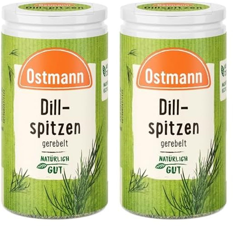 Ostmann Gewürze - Dillspitzen gerebelt | Idéal pour les salades de pommes de terre, les plats de poisson et la sauce moutarde 12,5 g in der Streudose